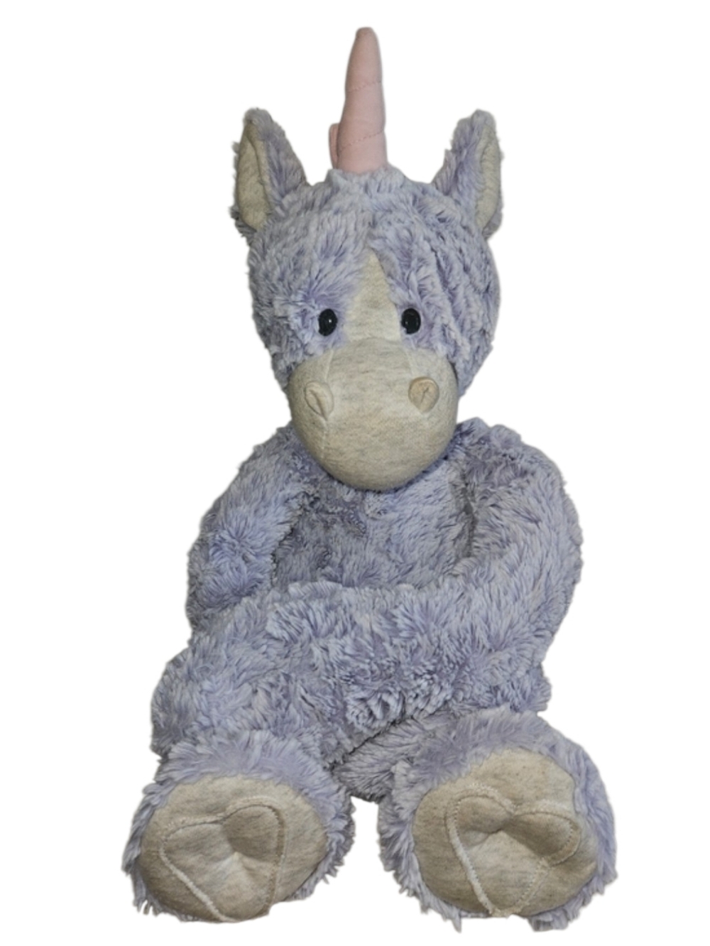 Demdaco Weighted Lavender Purple Plush Unicorn Stuffed Animal Pink Horn  Plush